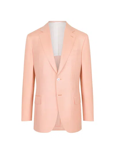 Stefano Ricci Men's Classic 2 Button Blazer In Cashmere And Silk In Pink