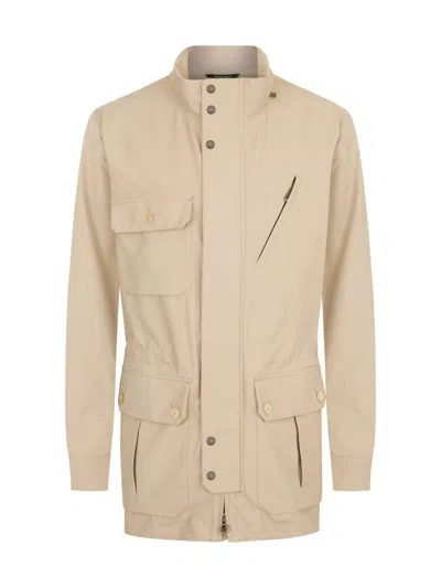 Stefano Ricci Men's Cotton Blend Field Jacket In Neutral
