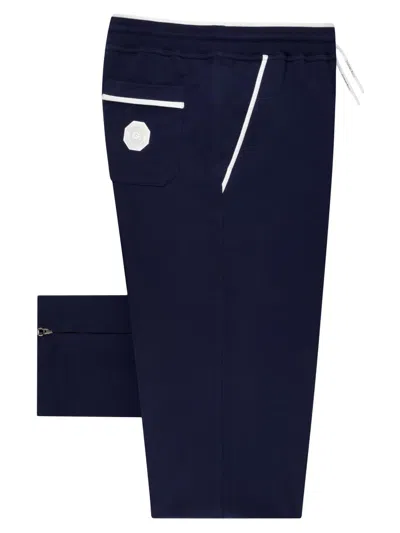 Stefano Ricci Men's Cotton Blend Jogging Trousers In Blue