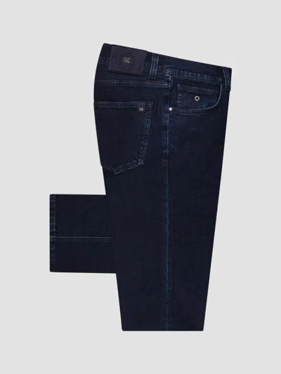 Stefano Ricci Men's Cotton Blend Tapered Jeans In Blue