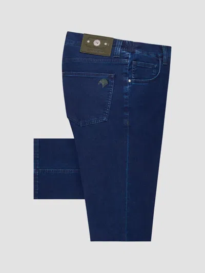 Stefano Ricci Men's Cotton Blend Tapered Jeans In Blue