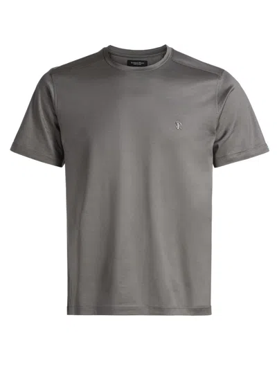 Stefano Ricci Men's Cotton Crewneck T-shirt In Gray