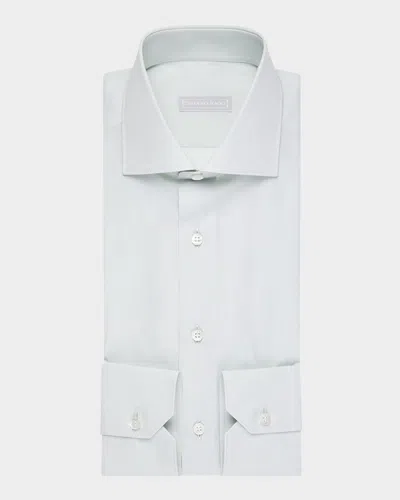 Stefano Ricci Men's Cotton Dress Shirt In Blue
