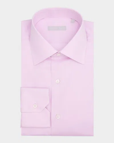 Stefano Ricci Men's Cotton Dress Shirt In Pink
