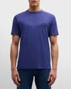 Stefano Ricci Men's Cotton Embroidered T-shirt In Blue