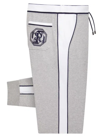 Stefano Ricci Men's Cotton Jogging Trousers In Gray