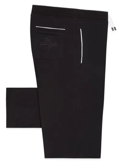 Stefano Ricci Men's Cotton Jogging Trousers Signature Eagle In Black