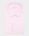 Stefano Ricci Men's Cotton Multi-stripe Point Collar Dress Shirt In Pink