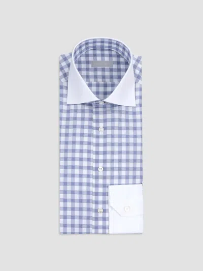 Stefano Ricci Men's Cotton Napoli Shirt In Blue