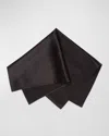 Stefano Ricci Men's Crystal-embellished Silk Pocket Square In Black