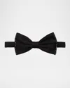 Stefano Ricci Men's Crystal-trim Silk Bow Tie In Black