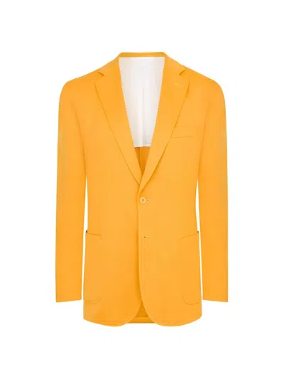 Stefano Ricci Men's Daywear Cashmere 2 Button Knit Blazer In Yellow