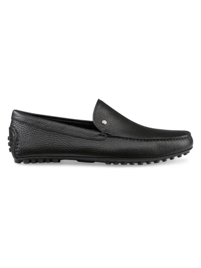 Stefano Ricci Men's Deer And Calfskin Leather Driving Shoes In Black