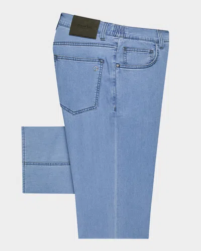 Stefano Ricci Men's Denim Five-pocket Pants In Light Blue