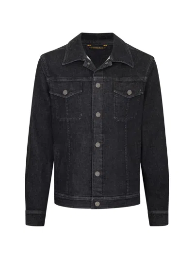 Stefano Ricci Men's Denim Sport Jacket In Black