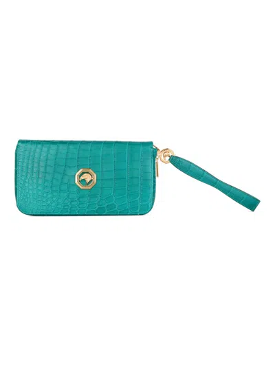 Stefano Ricci Men's Exquisite Crocodile Leather Wallet In Blue