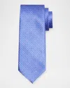 Stefano Ricci Men's Geometric Medallion Silk Tie In Blue