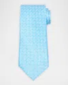 Stefano Ricci Men's Geometric Silk Tie In Turquoise