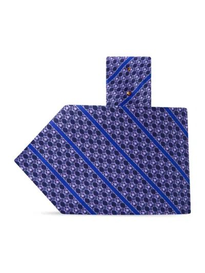 Stefano Ricci Men's Handmade Luxury Silk Tie In Blue Navy
