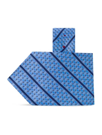 Stefano Ricci Men's Handmade Luxury Silk Tie In Blue