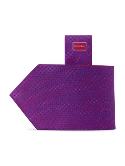 Stefano Ricci Men's Handmade Luxury Silk Tie In Purple