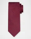 Stefano Ricci Men's Houndstooth Diagonal Stripe Silk Tie In Red