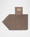 Stefano Ricci Men's Houndstooth Diagonal Stripe Silk Tie In Brown