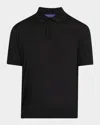 Stefano Ricci Men's Knit Short-sleeve Polo Sweater In Black