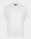 Stefano Ricci Men's Knit Short-sleeve Polo Sweater In White