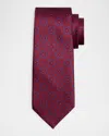 Stefano Ricci Men's Large Medallion Silk Tie In Red