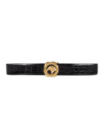 Stefano Ricci Men's Leather Belt In Black