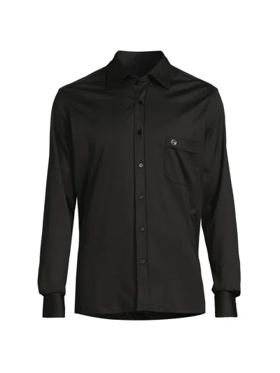 Stefano Ricci Men's Logo Cotton T-shirt In Black