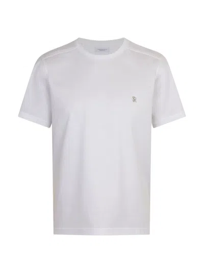 Stefano Ricci Men's Logo Cotton T-shirt In White