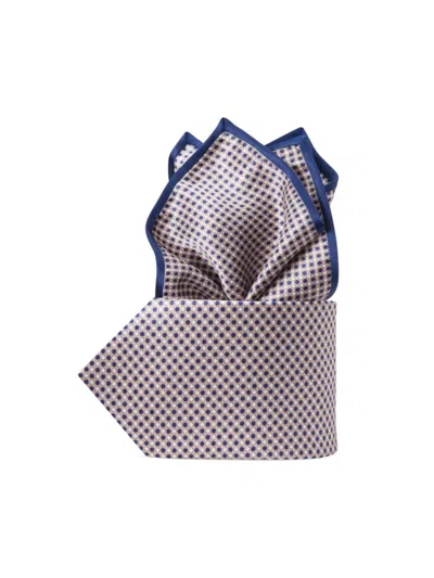 Stefano Ricci Men's Luxury Hand Printed Silk Tie Set In Neutral