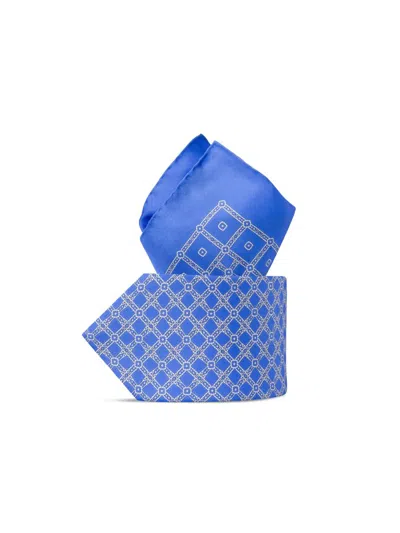 Stefano Ricci Men's Luxury Silk Tie Set In Blue