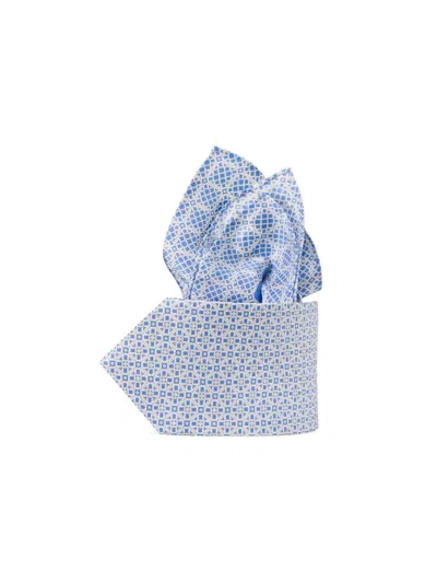Stefano Ricci Men's Luxury Silk Tie Set In Blue
