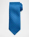 Stefano Ricci Men's Medallion Silk Tie In Blue