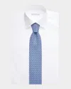 STEFANO RICCI MEN'S MEDALLION SILK TIE