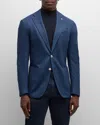 Stefano Ricci Men's Melange Silk And Cashmere Blazer In Navy