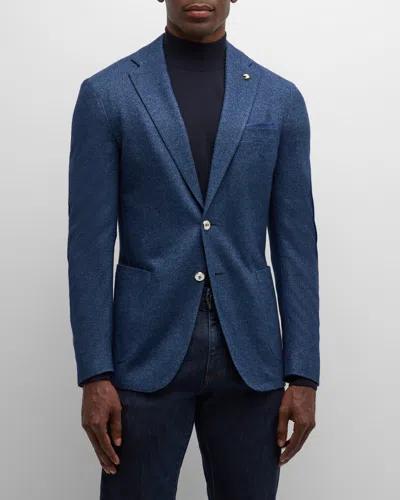 Stefano Ricci Men's Melange Silk And Cashmere Blazer In Navy