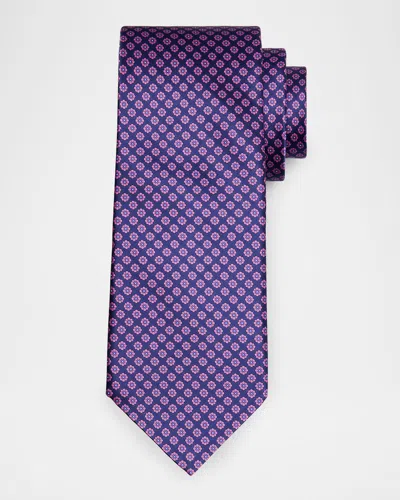 Stefano Ricci Men's Micro-floral Silk Tie In Green