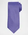 Stefano Ricci Men's Micro-geometric Silk Tie In Blue