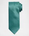 Stefano Ricci Men's Micro-geometric Silk Tie In Green