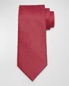Stefano Ricci Men's Micro-geometric Silk Tie In Pink