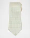 Stefano Ricci Men's Micro-geometric Silk Tie In Yellow