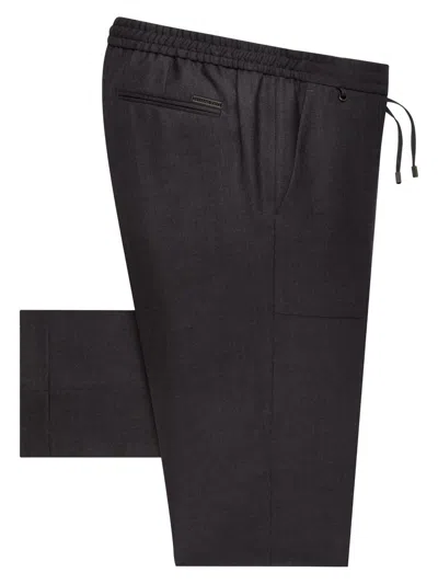 Stefano Ricci Men's Modern Tailored Sport Trousers In Black
