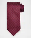 Stefano Ricci Men's Multi-square Silk Tie In Burgundy