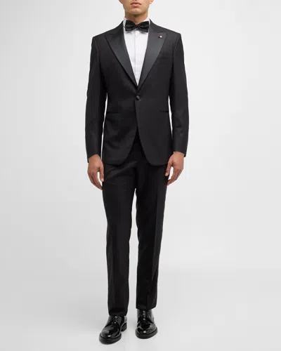 Stefano Ricci Men's One-button Wool Tuxedo In Black