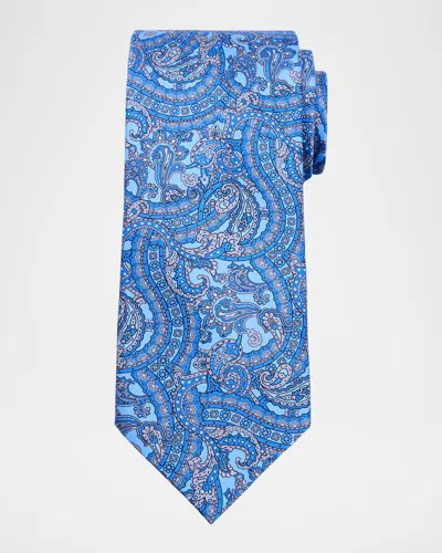 Stefano Ricci Men's Paisley Silk Tie In Light Blue