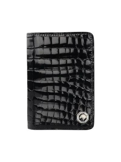 Stefano Ricci Men's Passport Holder In Black